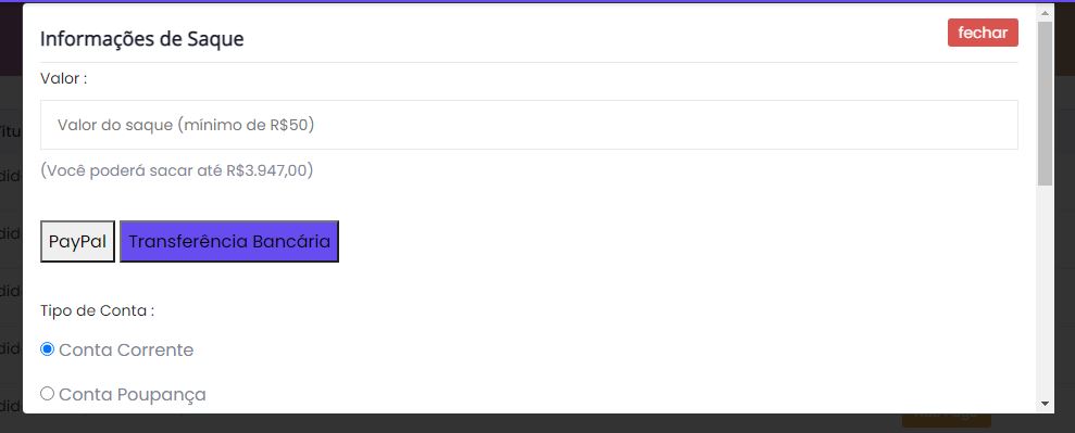 vaquinhas online como sacar